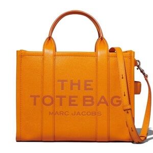 Marc Jacobs Leather Tote Bag Medium with Webbed Strap